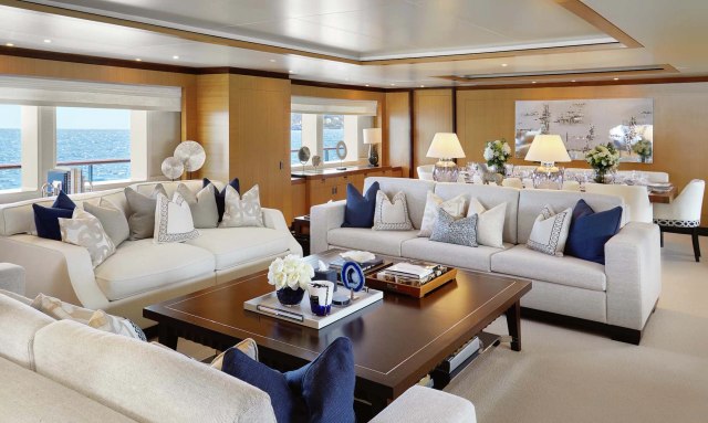 La Blanca yacht Interior design