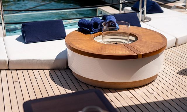 King's Lair yacht Fire Pit