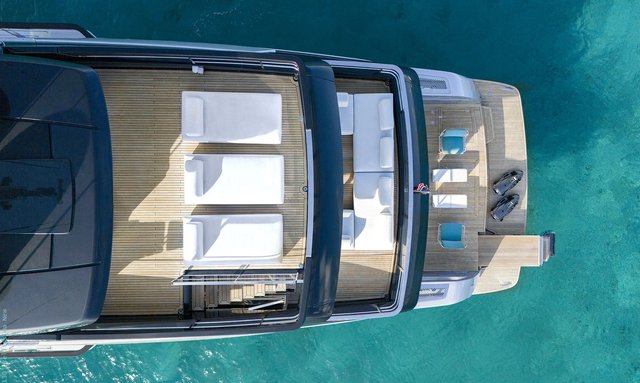Tenacious yacht Open stern layout with integrated beach club