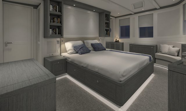 Far Niente yacht Owner's Suite