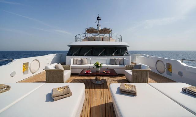 Bombay yacht Bridge Deck Hot Tub Terrace