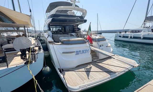 Our Joy yacht Hydraulic Platform and Tender Garage