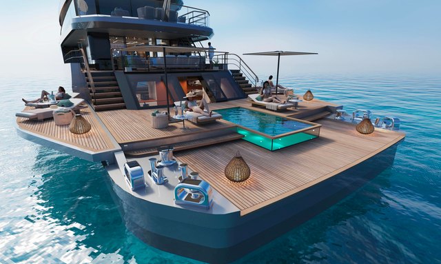 Tankoa T560 Apache yacht Glass-Edged Aft Plunge Pool