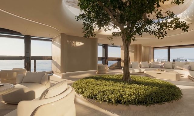 Virtuosity yacht A Living Tree Multi-Deck Atrium 