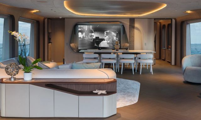 Pesa II yacht Voluminous Interiors