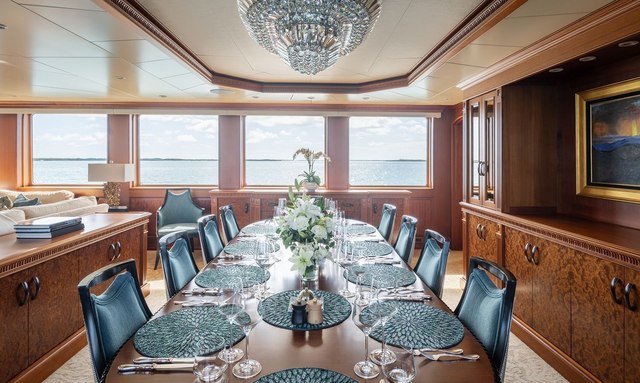 Crossed Sabre yacht Formal Dining