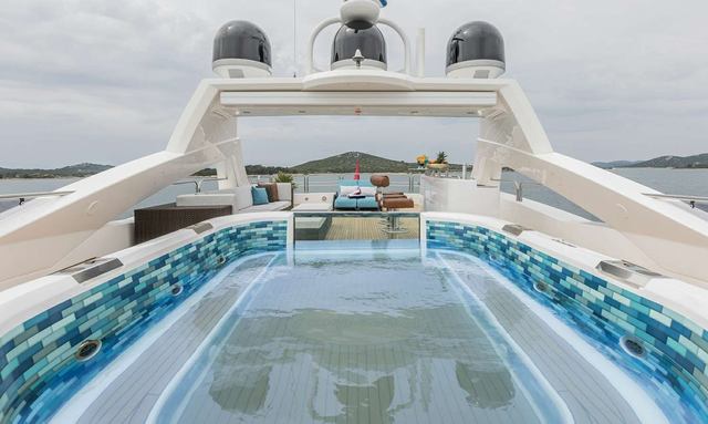 Andromeda yacht Sun Deck Jacuzzi