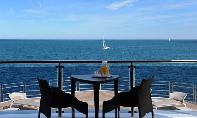 Naia yacht Penthouse Private Deck