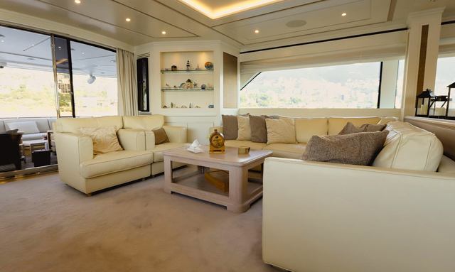 Lady Alina yacht Panoramic Main Saloon Views