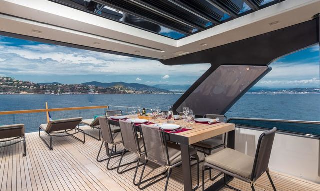 Regine Of Cannes yacht Louvered Sunroof System
