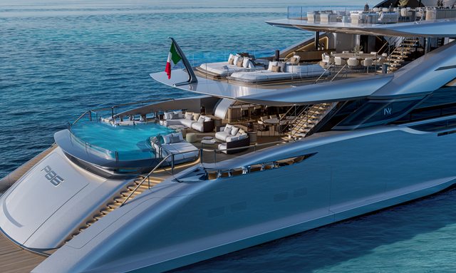 Poseidon 86M yacht Three Level Stern
