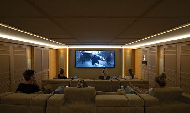 Flying Fox yacht Cinema With Motion Seating