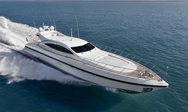 1K yacht Mangusta 108 Maxi Open profile