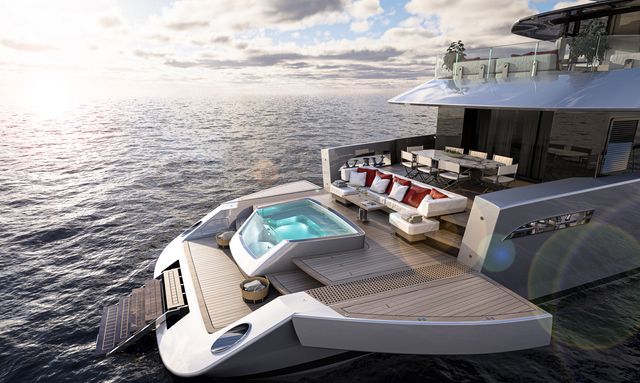 Principessa Capricciosa yacht Infinity Pool & Expanding Aft Deck