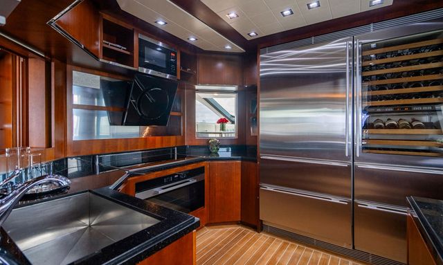 Beautiful M yacht Gourmet Galley