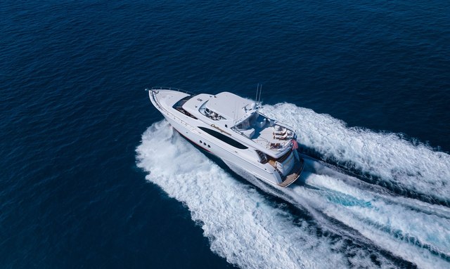 Outrageous yacht Caterpillar Power with Range