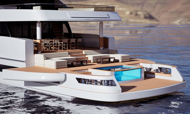 Lazzara UHV 160/01 yacht A Pool At The Water's Edge