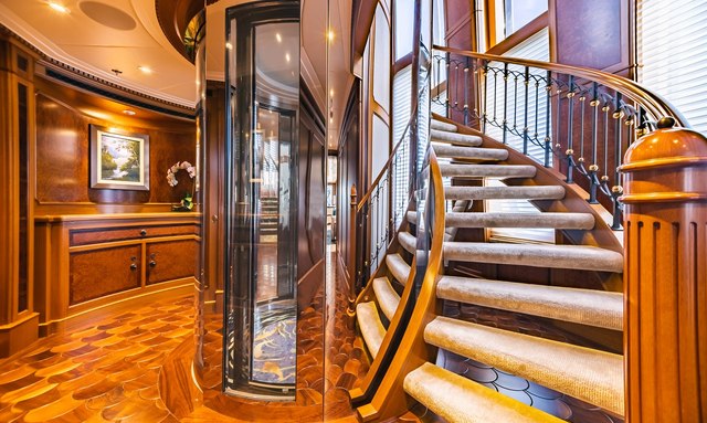 Acta yacht Spiral Staircase Feature