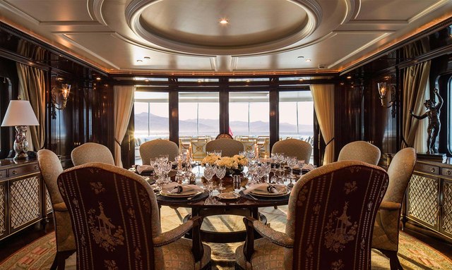 Katharine yacht Elegant Dining Room