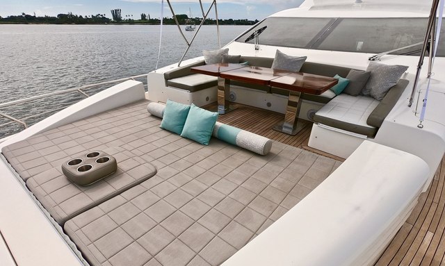 Knot Woke yacht Sunbathing Foredeck