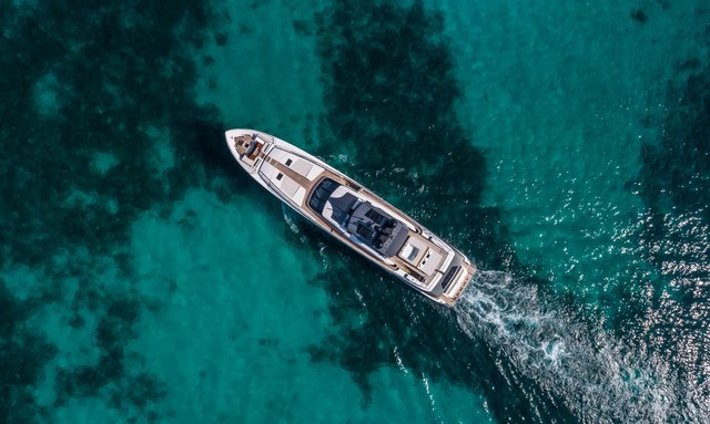 Olivium yacht Custom Line Saetta 120 high-speed platform