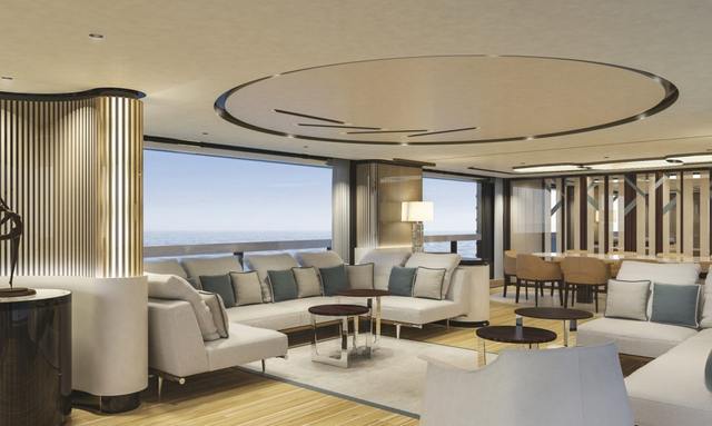 White Star yacht Open Interior Layout