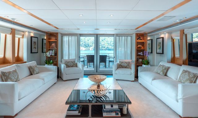 Deep Blue II yacht Elegant Interior Design