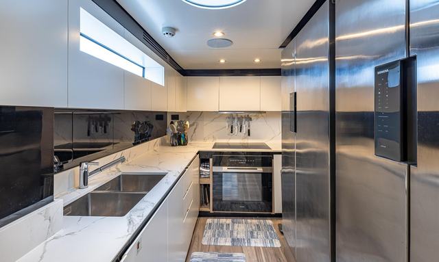 Captain Morgan II yacht Professional-Grade Galley