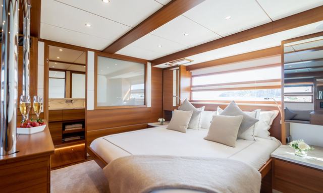 Shockwave yacht Owner's Cabin