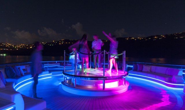 Solandge yacht DJ Party Setup