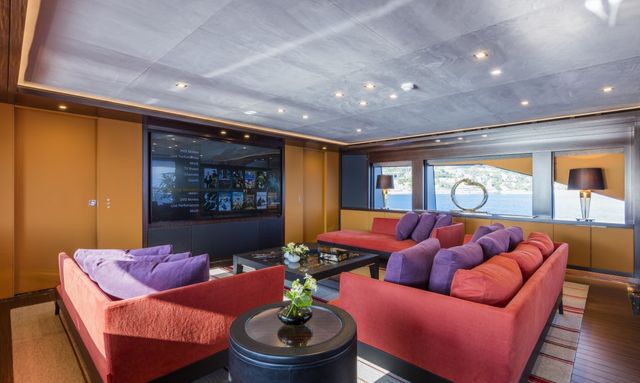 Serenity yacht Cinema Lounge