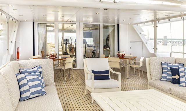 Bella Vita yacht Sun Deck Gym