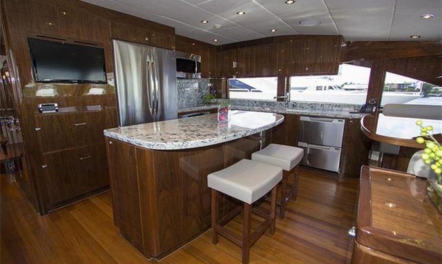 Ebitda yacht Walnut Millwork