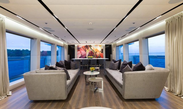 Ouranos yacht Luxuriously Simple Interior