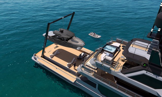 Nasiba yacht Flush Carbon-Fibre A-Frame