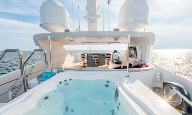Lady Lucy yacht Sun Deck with Jacuzzi