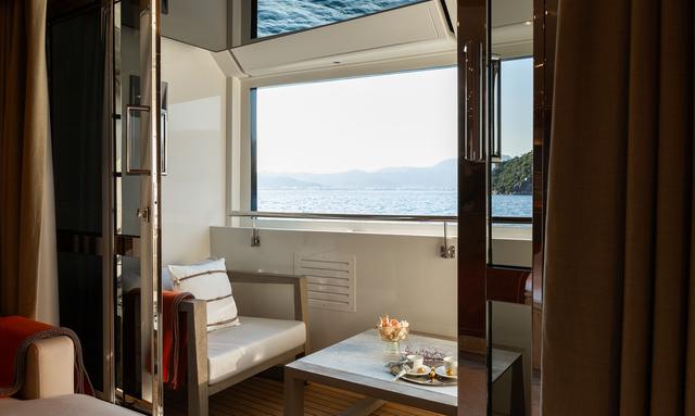 Lady I yacht Owner's Private Balcony