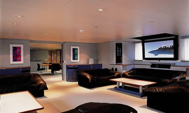 Skat yacht Cinema Main Salon