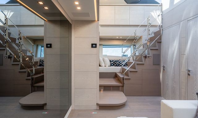 Wraith yacht Elegant Staircase Design