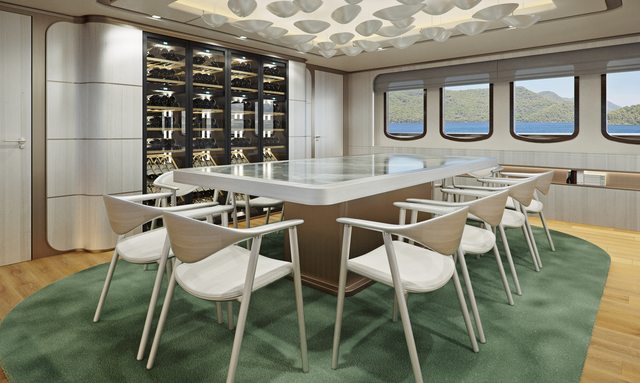 Maia yacht Green Marble Interiors