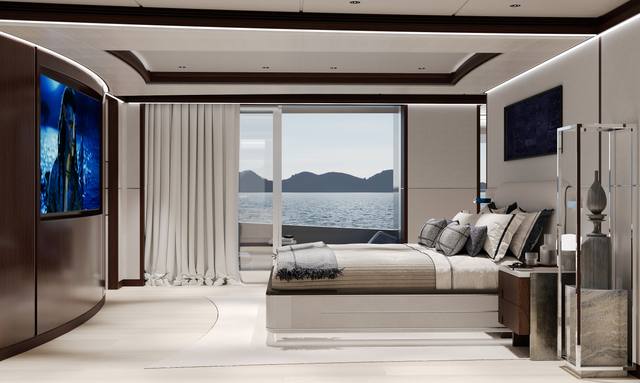 Pa’lante yacht Full-Beam Owner’s Apartment with Veranda