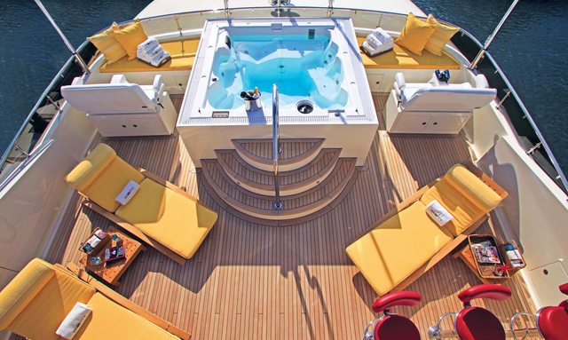 Nina Lu yacht Sun Deck Jacuzzi