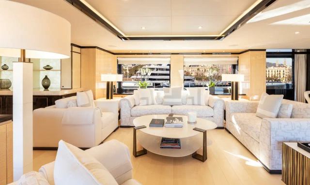 Gigagi yacht Monochromatic Interiors