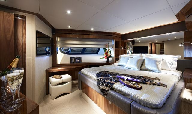 This Time Next Year yacht Full Beam Master Stateroom