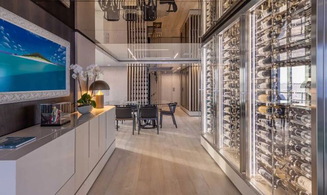 Emocean yacht Sophisticated Wine Cellar