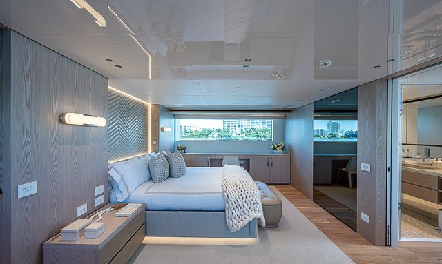 Uncaged Sea II yacht Interior Wood Panelling