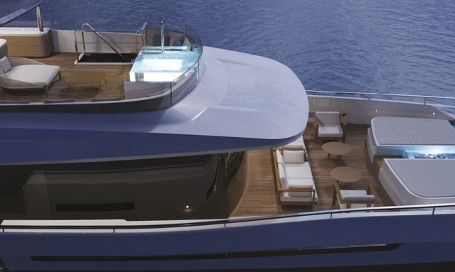 Oceano 39/ 05 yacht Infinity Pool Above the Owner’s Suite