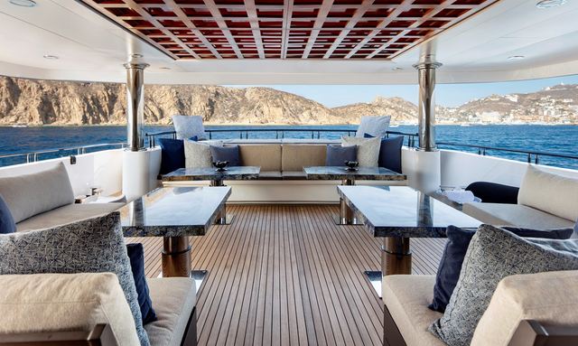 Champagne Seas yacht Expansive Aft Deck