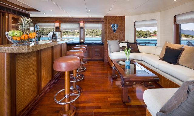 Tahi yacht Upper Deck Salon