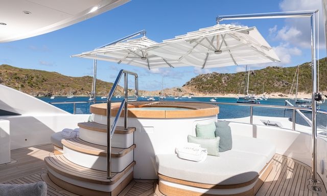 Mine Games yacht Sun Deck Jacuzzi